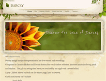 Tablet Screenshot of darceymusic.com
